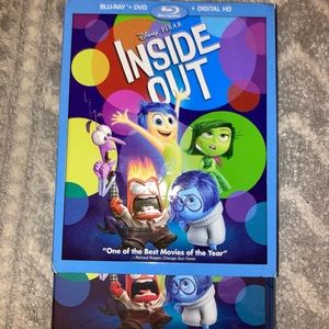 Disney• Pixar• Inside Out, blu ray + dvd, new